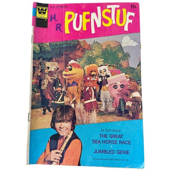 Whitman H.R. Pufnstuf #7 Comic Book 1972 Great Sea Horse Race Jumbled Genie - Picture 1 of 6
